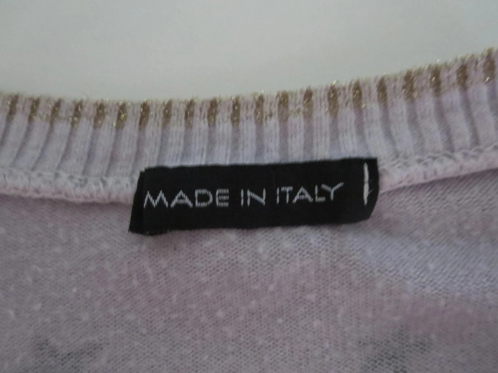 Pull Gris Perle à Étoiles Noires – Angora & Laine – Taille S 36/38 – Made in Italy – photo 2